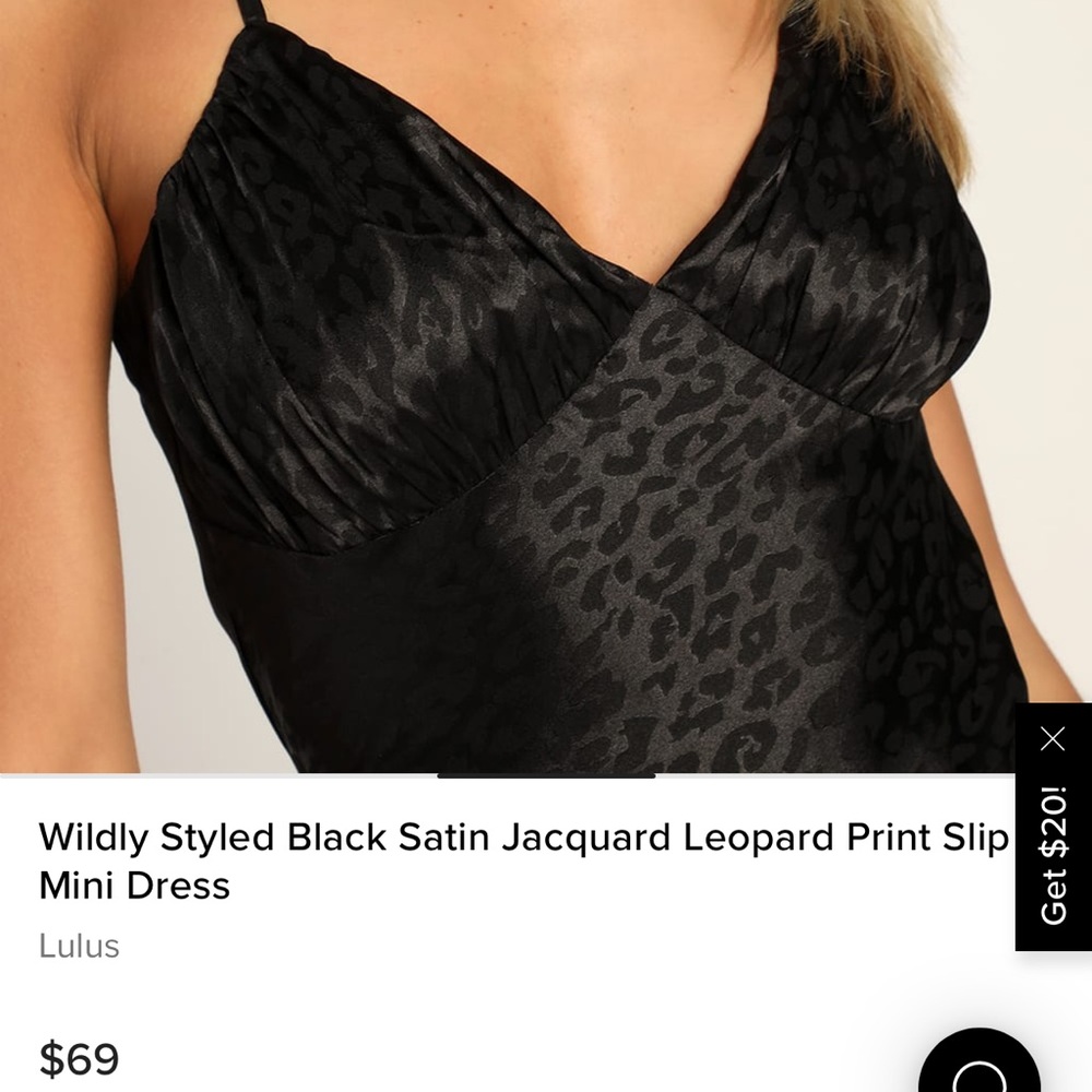 Lulus leopard print dress